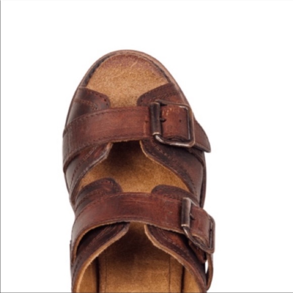 Freebird by Steven 'Caprice' brown leather mule sandals Size 6 - Picture 2 of 10